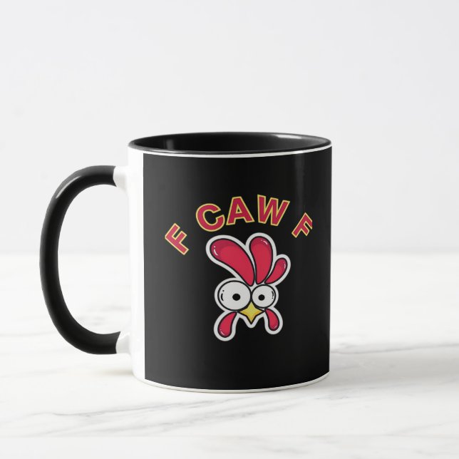 F-Caw-F Chicken Funny Tasse (Links)
