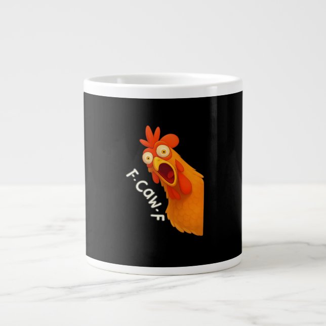 F Caw F Chicken Jumbo-Tasse (Vorderseite)