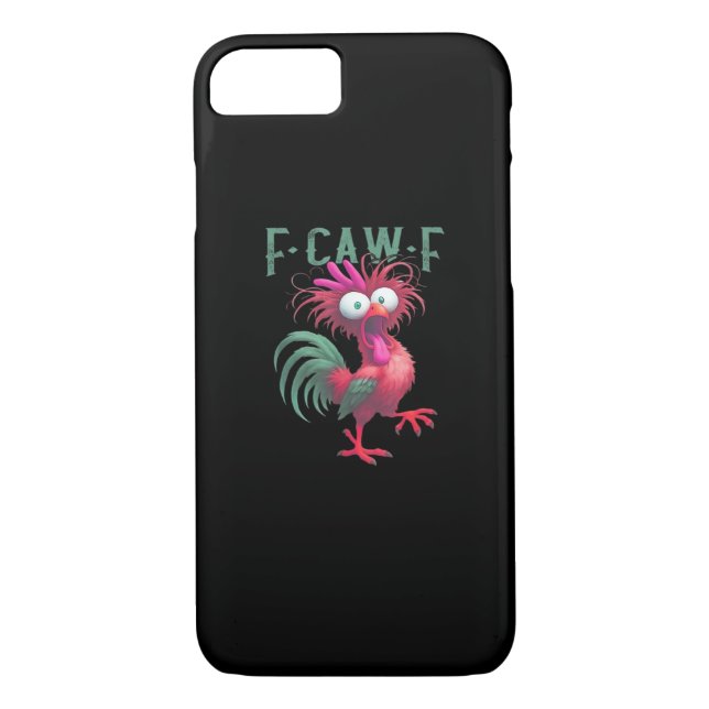 F-Caw-F Chicken Minimal Clean Case-Mate iPhone Hülle (Rückseite)