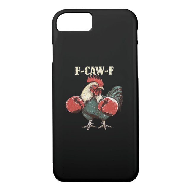 F-Caw-F Chicken Retro Classic Case-Mate iPhone Hülle (Rückseite)