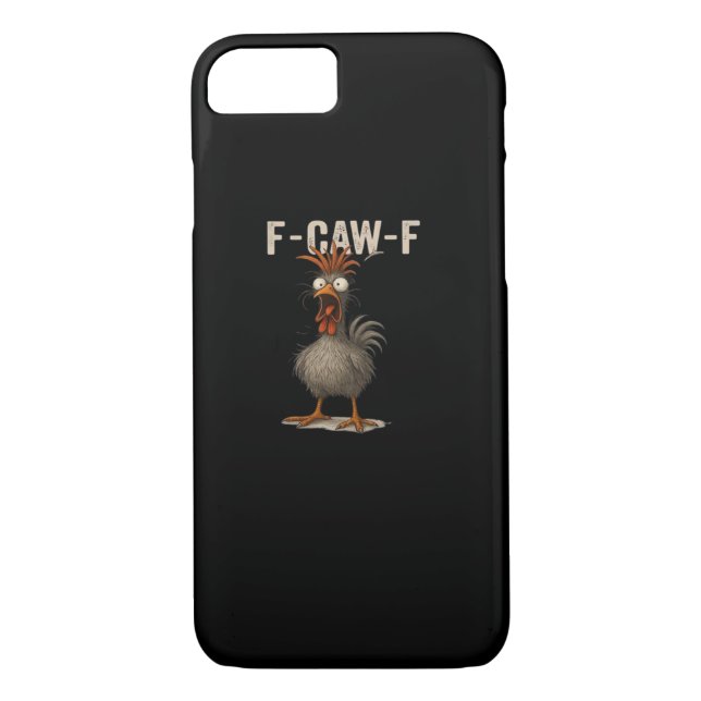 F-Caw-F Chicken Retro Classic Case-Mate iPhone Hülle (Rückseite)