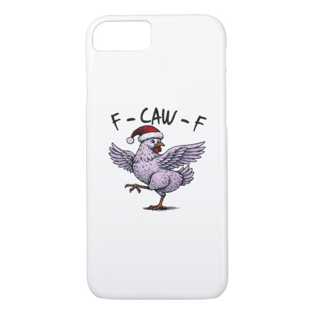 F-Caw-F Chicken Retro Classic Case-Mate iPhone Hülle (Rückseite)