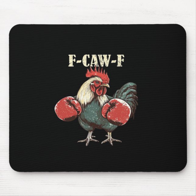 F-Caw-F Chicken Retro Classic Mousepad (Vorne)