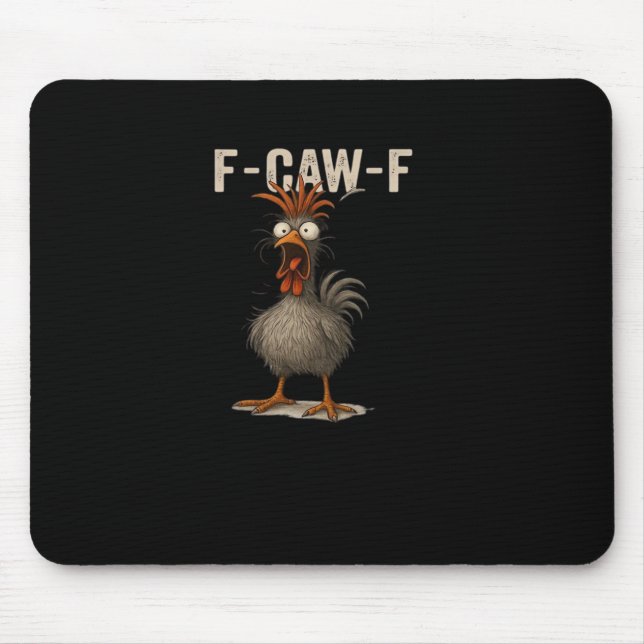 F-Caw-F Chicken Retro Classic Mousepad (Vorne)