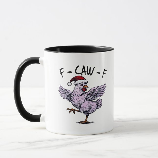 F-Caw-F Chicken Retro Classic Tasse (Links)