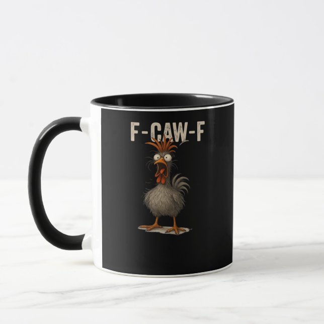 F-Caw-F Chicken Retro Classic Tasse (Links)