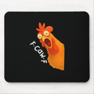 F-Caw-F Chicken Retro Klassiker Mousepad