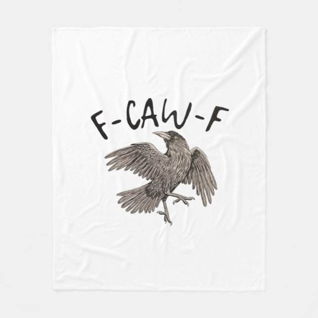 F-Caw-F Classic Aesthetic Casual Fleecedecke (Vorderseite)