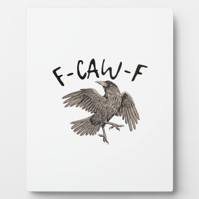 F-Caw-F Classic Aesthetic Casual Fotoplatte (Vorderseite)