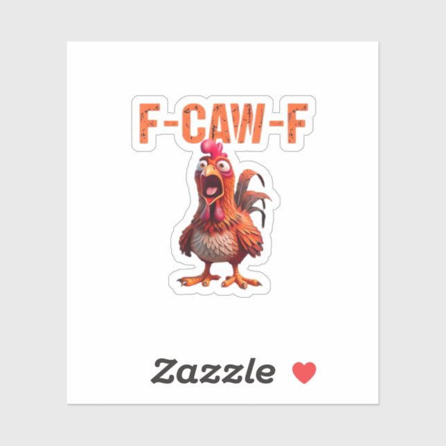 F-Caw-F Classic Basic Design Aufkleber (Blatt)