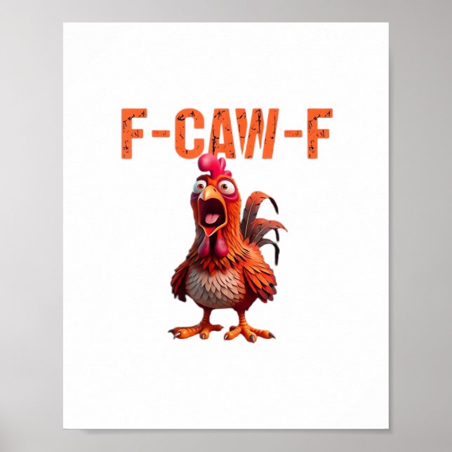 F-Caw-F Classic Basic Design Poster (Vorne)