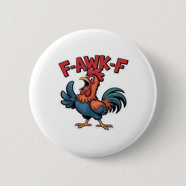 F-Caw-F Classic Cool Unique Button (Vorderseite)