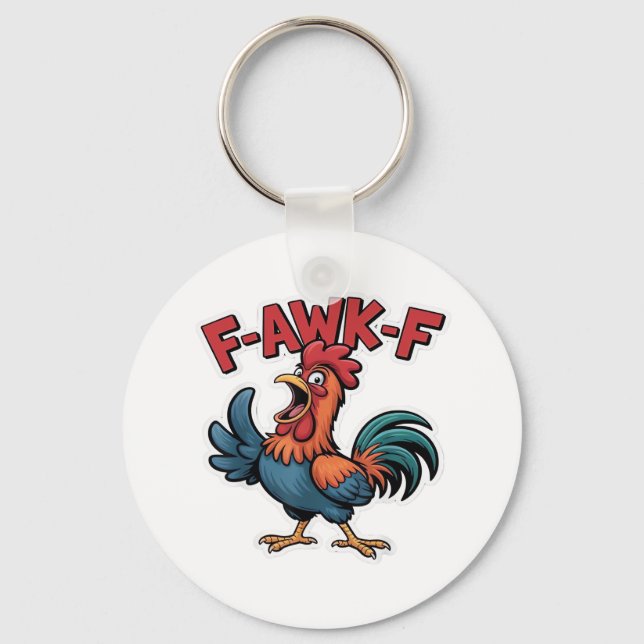 F-Caw-F Classic Cool Unique Schlüsselanhänger (Vorderseite)