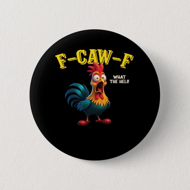 F Caw F Classic Design  Button (Vorderseite)