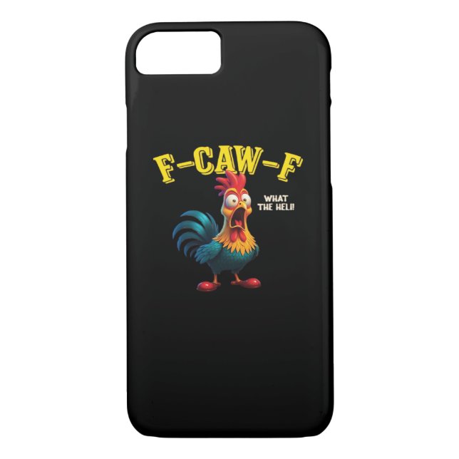 F Caw F Classic Design  Case-Mate iPhone Hülle (Rückseite)