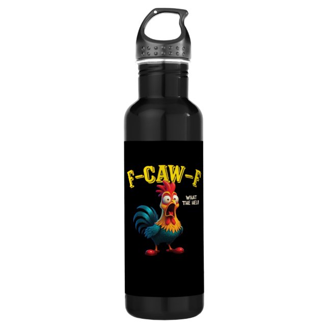 F Caw F Classic Design  Edelstahlflasche (Vorderseite)