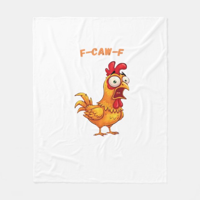 F-Caw-F Classic Funny Quote Fleecedecke (Vorderseite)
