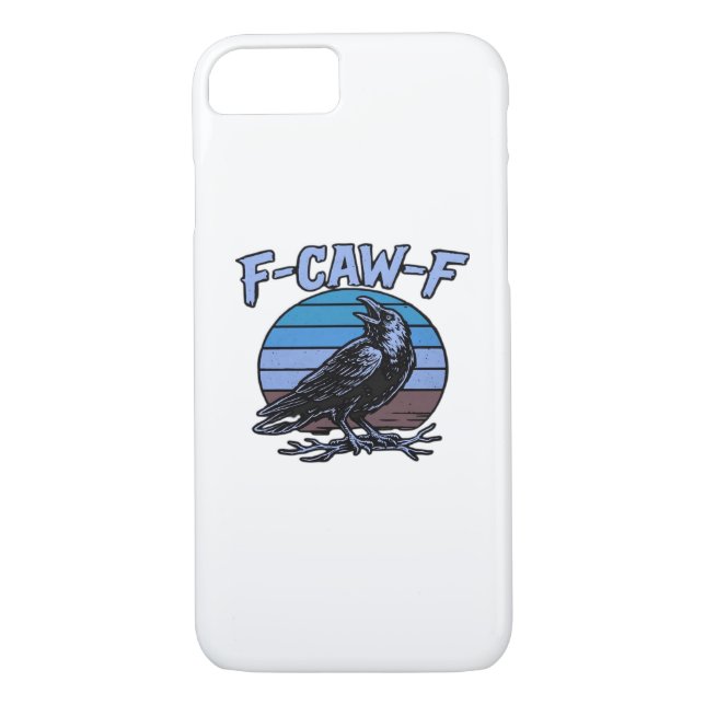 F-Caw-F Classic Funny Retro Case-Mate iPhone Hülle (Rückseite)