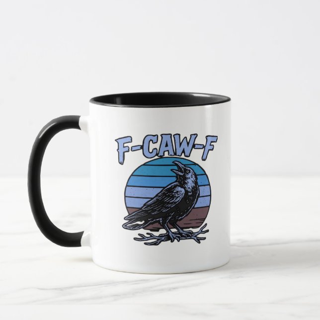 F-Caw-F Classic Funny Retro Tasse (Links)