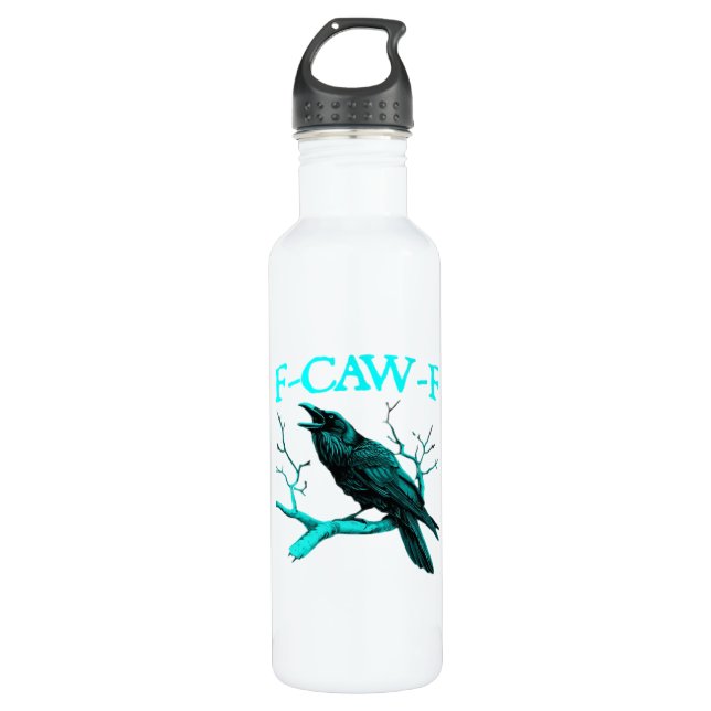 F-Caw-F Classic Funny Trendy Edelstahlflasche (Vorderseite)