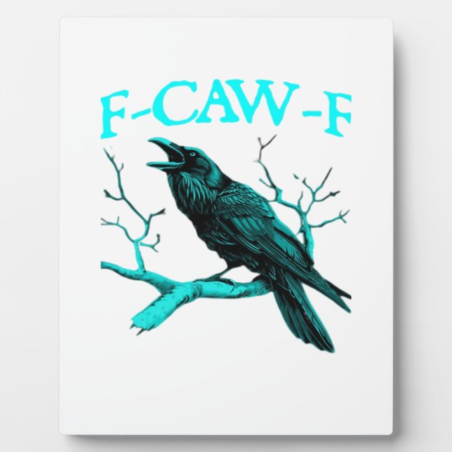 F-Caw-F Classic Funny Trendy Fotoplatte (Vorderseite)