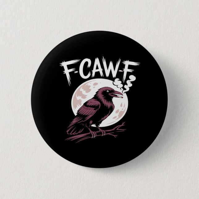 F-Caw-F Classic Minimal Clean Button (Vorderseite)