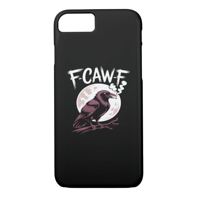 F-Caw-F Classic Minimal Clean Case-Mate iPhone Hülle (Rückseite)