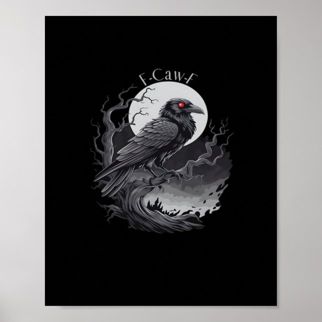 F-Caw-F Classic Minimal Clean Poster (Vorne)