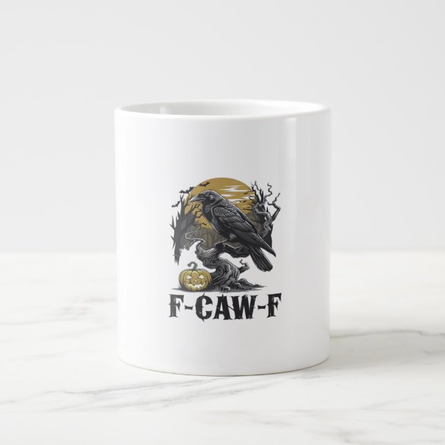 F-Caw-F Classic Minimal Design Jumbo-Tasse (Vorderseite)