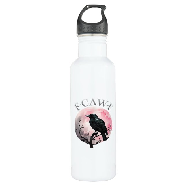 F-Caw-F Classic Retro Cool Edelstahlflasche (Vorderseite)