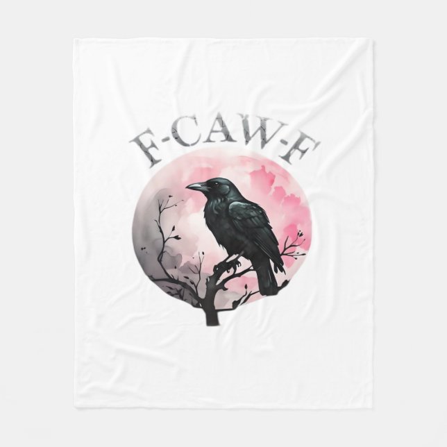 F-Caw-F Classic Retro Cool Fleecedecke (Vorderseite)