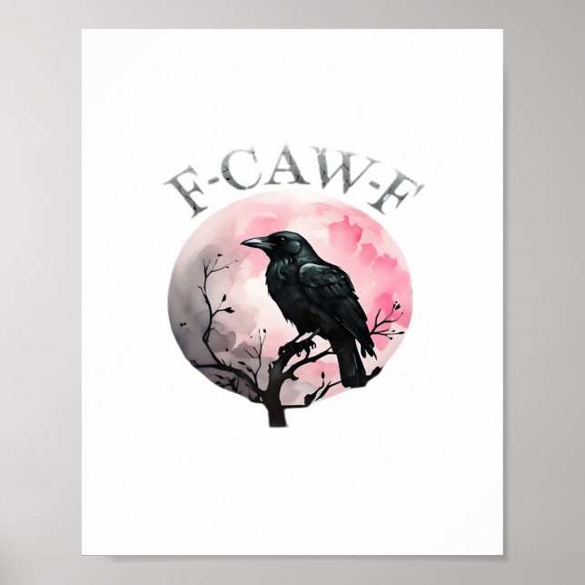F-Caw-F Classic Retro Cool Poster (Vorne)