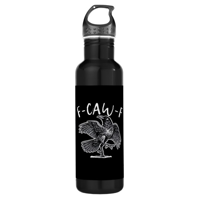 F-Caw-F Classic Retro Edelstahlflasche (Vorderseite)