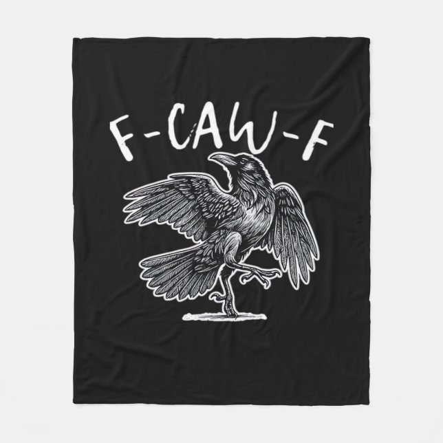 F-Caw-F Classic Retro Fleecedecke (Vorderseite)