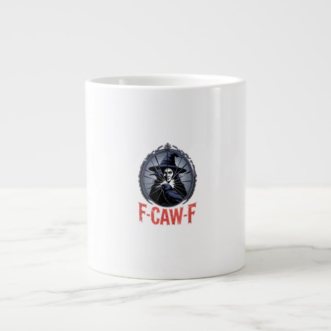 F-Caw-F Classic Retro Graphic Jumbo-Tasse (Vorderseite)