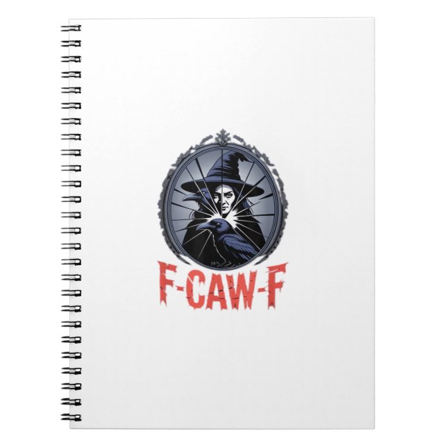 F-Caw-F Classic Retro Graphic Notizblock (Vorderseite)