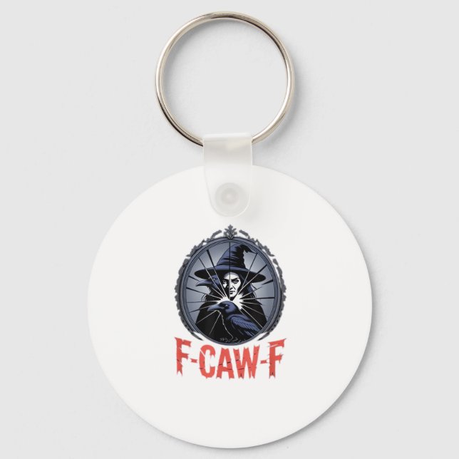 F-Caw-F Classic Retro Graphic Schlüsselanhänger (Vorderseite)