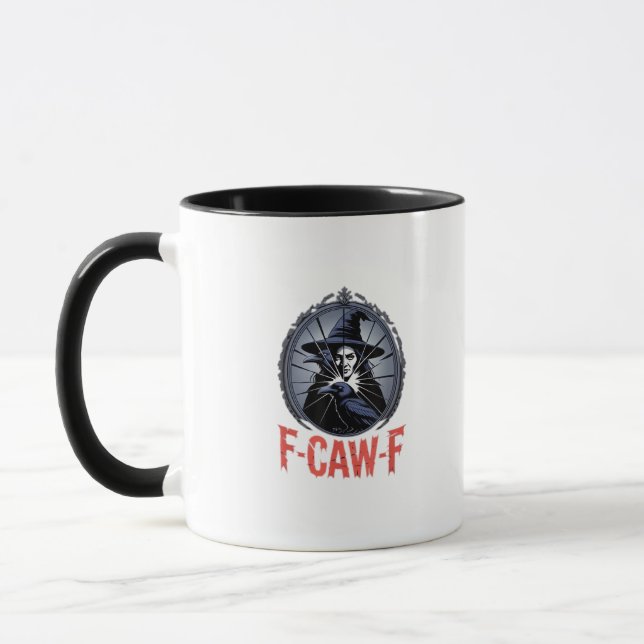 F-Caw-F Classic Retro Graphic Tasse (Links)