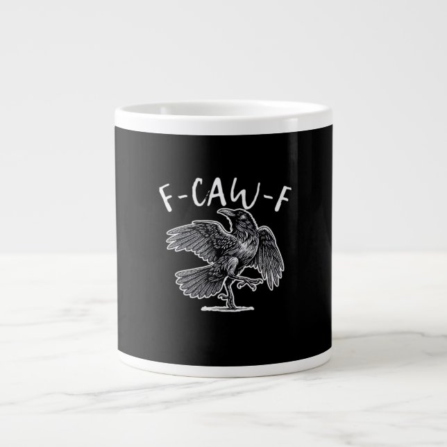 F-Caw-F Classic Retro Jumbo-Tasse (Vorderseite)