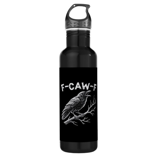 F-Caw-F Classic Retro Style Edelstahlflasche (Vorderseite)