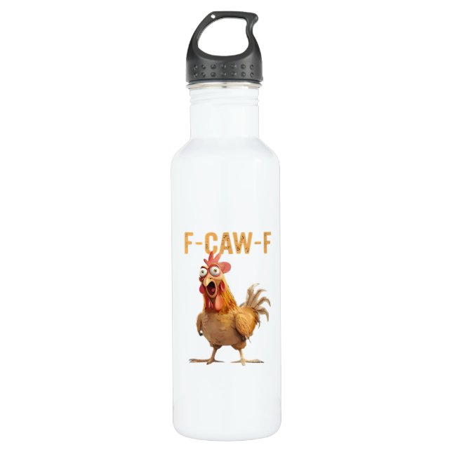 F-Caw-F Classic Retro Style Edelstahlflasche (Vorderseite)