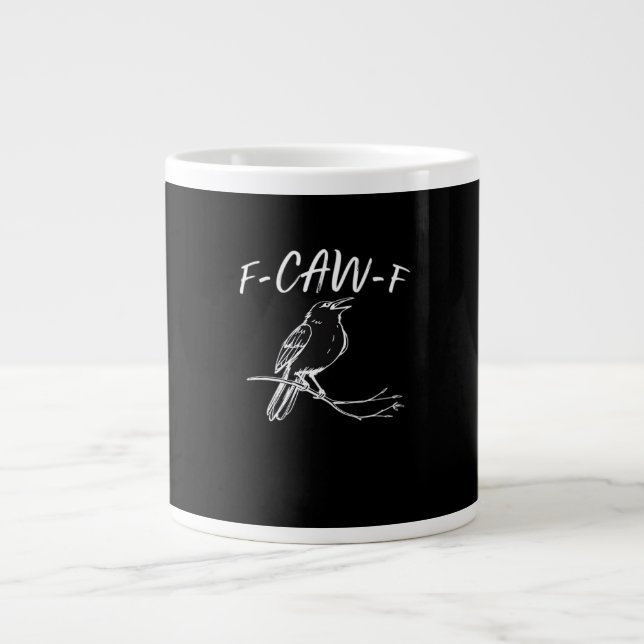 F-Caw-F Classic Retro Style Jumbo-Tasse (Vorderseite)