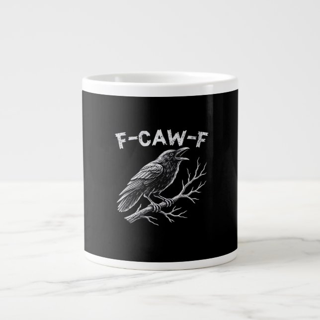 F-Caw-F Classic Retro Style Jumbo-Tasse (Vorderseite)