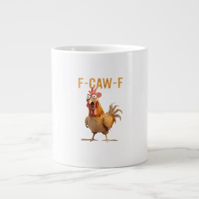 F-Caw-F Classic Retro Style Jumbo-Tasse (Vorderseite)