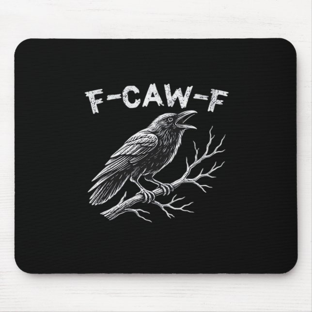 F-Caw-F Classic Retro Style Mousepad (Vorne)