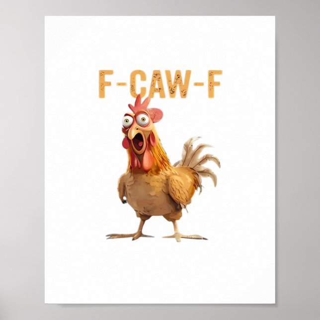 F-Caw-F Classic Retro Style Poster (Vorne)