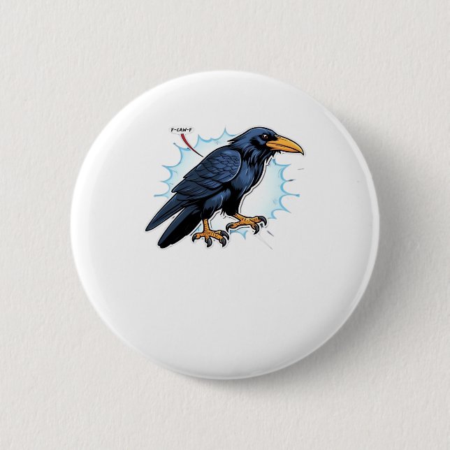 F-Caw-F Classic Simple Clean Button (Vorderseite)