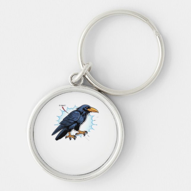 F-Caw-F Classic Simple Clean Schlüsselanhänger (Vorne)