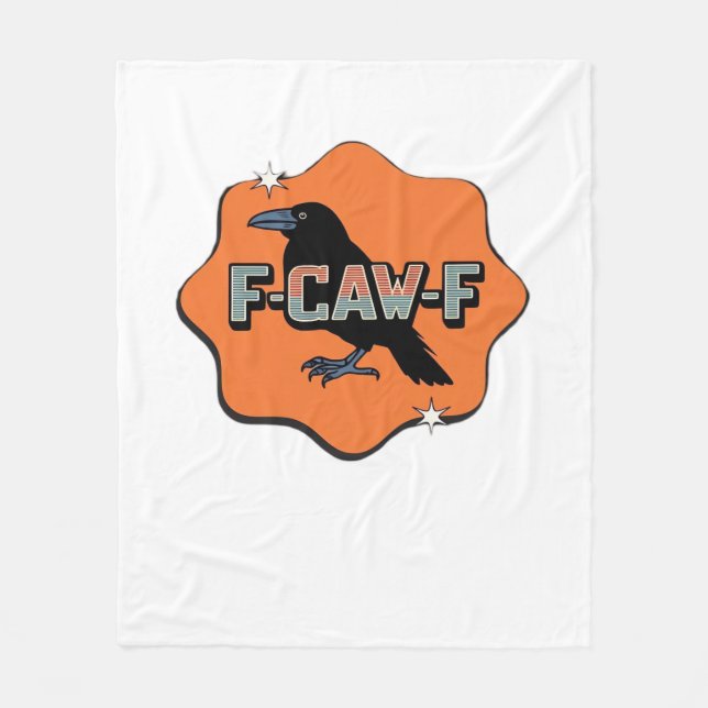 F Caw F Classic Trendy Casual Style Fleecedecke (Vorderseite)
