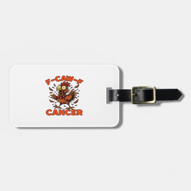 F-Caw-F Classic Vintage Cool Gepäckanhänger (Vorderseite horizontal)